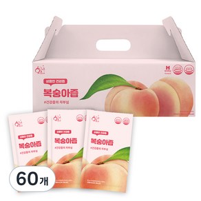 황금이네 갈아만든 복숭아즙, 100ml, 60개