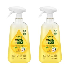 자연퐁 뿌려쓰는 주방세제 용기형 레몬향, 2개, 750ml