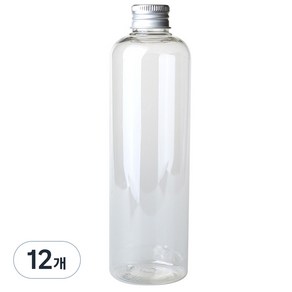 병도매닷컴 DT300 투명 음료용기 알루미늄 실버캡, 300ml, 12개