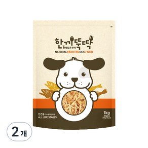 한끼뚝딱 전연령용 소프트 황태와 소고기 습식사료, 닭고기+소고기, 1kg, 2개