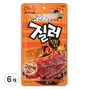 샘표 질러 직화육포, 70g, 6개