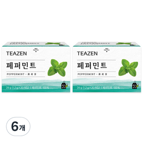 티젠 페퍼민트, 1.2g, 20개입, 6개