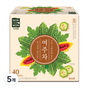 녹차원 여주차, 0.7g, 40개입, 5개