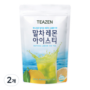 티젠 말차 레몬 아이스티, 500g, 1개입, 2개