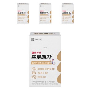 프로메가 종근당건강 알티지 오메가3 트리플 45.6g, 60정, 4개