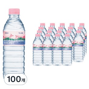 크리스탈 생수, 500ml, 100개