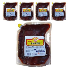 오뚜기 오쉐프 만능비빔장, 2kg, 5개