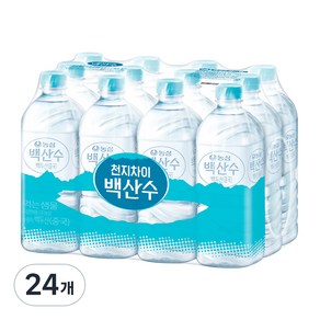 백산수 무라벨 생수, 1L, 24개