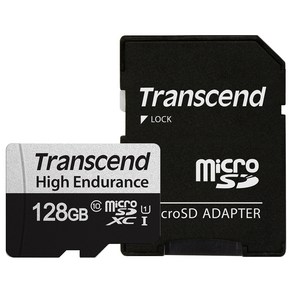 트랜센드 마이크로SD 블랙박스 메모리카드 350V, 128GB, 1개