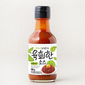 광양매실로 맛을 낸 육회한 소스 매콤한맛