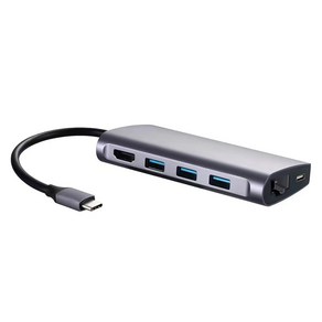 모비큐 애플 맥북 8포트 C타입 PD HDMI LAN USB 3.0 All in 1 멀티 허브 EM-CH81P