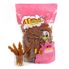 파미데이즈 강아지 밀리언 오리저키 대용량 간식, 오리, 1kg, 1개