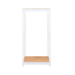 스피드랙 V2 선반 2단 600 x 500 x 1500 mm, 화이트(앵글)