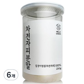 헬로우그린 차전자피분말, 250g, 6개