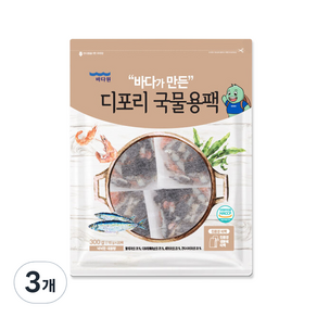 바다원 디포리 국물용팩, 300g, 3개