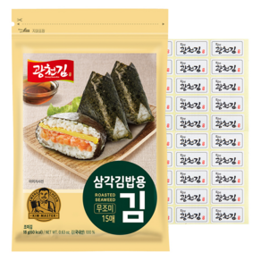 광천김 삼각김밥용김 무조미, 3개, 18g