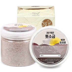 단심답례품 3년 묵은 천일염 톳소금 + 골드 선물박스, 300g, 1개