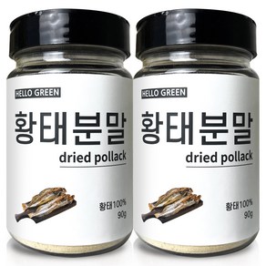 헬로우그린 황태 가루 통, 90g, 2개