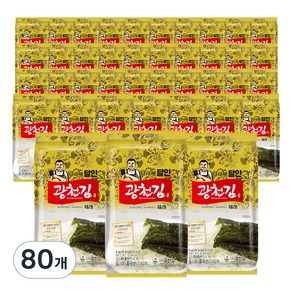 광천김 3대째 달인 재래 도시락김, 4g, 80개