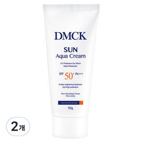 DMCK 썬 아쿠아 크림 SPF50+ PA+++, 50g, 2개