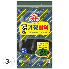 오뚜기 옛날 기장 미역, 80g, 3개