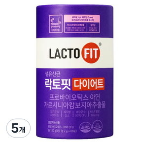 락토핏 다이어트 유산균 60p, 120g, 5개