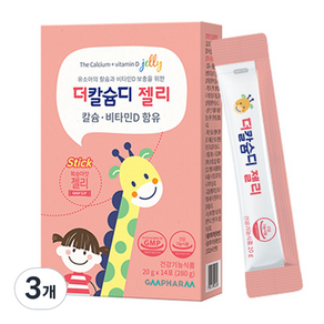 지엠팜 더칼슘디 젤리 14p, 280g, 3개