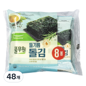 풀무원 미니 들기름 돌김 도시락김, 2g, 48개