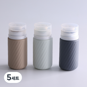 히지 실리콘 여행용 공병 60ml x 3종 세트, 5세트, A 모노