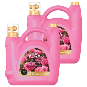 아우라 프리미엄 초고농축 섬유유연제 프레쉬 만다린 본품, 5.5L, 2개