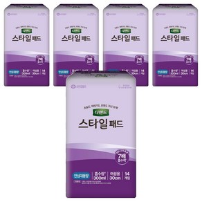 디펜드 여성용 스타일 패드, 안심대용량, 14개입, 5개