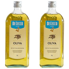 데체코 DE CECCO 퓨어 올리브오일, 1L, 2개