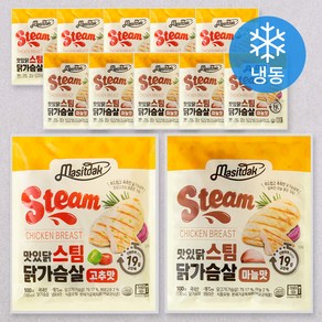 맛있닭 닭가슴살 스팀 100g x 2종 x 6팩 세트 (냉동)