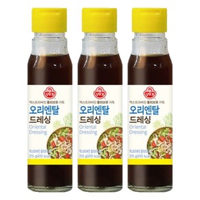오뚜기 오리엔탈 드레싱, 3개, 215g