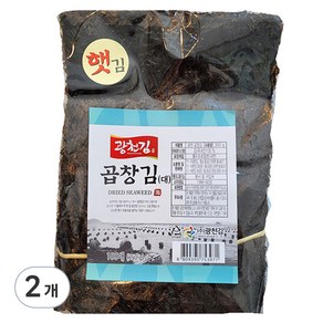 광천김 특상 햇 곱창김 100매, 350g, 2개