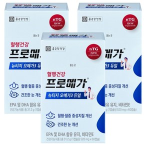 프로메가 뉴티지 오메가3 듀얼 31.2g, 3개, 60정