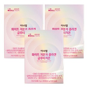 이너랩 화이트 저분자 콜라겐 글루타치온, 90정, 60g, 3개