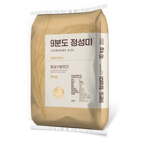 한국라이스텍 정성미쌀 9분도미, 보통등급, 10kg, 1개