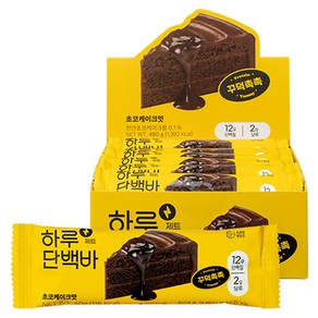 프로틴방앗간 하루단백바 제트 초코케이크맛, 40g, 12개