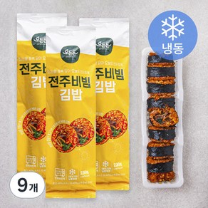 오든든 전주비빔 김밥 (냉동), 230g, 9개