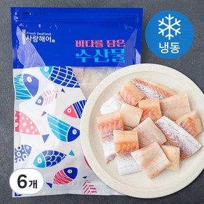 사랑해어 가시없는 명태 순살 (냉동), 200g, 6개