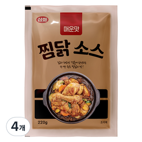 삼화식품 매운맛 찜닭소스, 220g, 4개