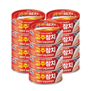 사조 고추참치 안심따개, 12개, 100g