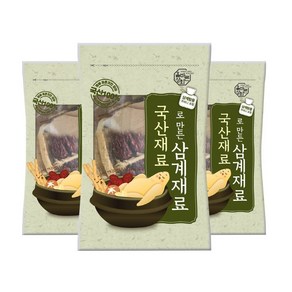 올바른상회 국산재료로 만든 삼계재료, 3개, 100g