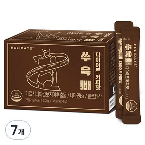 홀리데이즈 쑤욱빼 다이어트 커피맛 28포, 92.4g, 7개