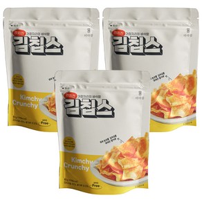 더다믐 김치부각 김칩스, 40g, 3개