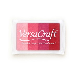 VersaCraft 츠키네코 스탬프 패브릭잉크 레인보우 4색