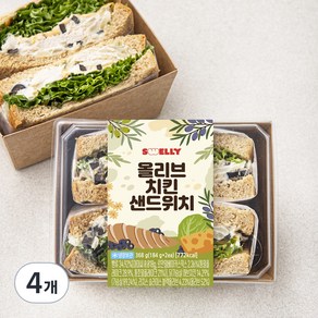 스웰리 올리브치킨 샌드위치, 184g, 4개