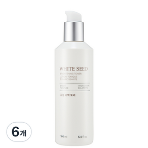 더페이스샵 화이트씨드 리얼 미백 토너, 160ml, 6개