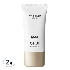 오휘 데이쉴드 퍼펙트 선크림 블랙 SPF50+ PA++++, 30ml, 2개